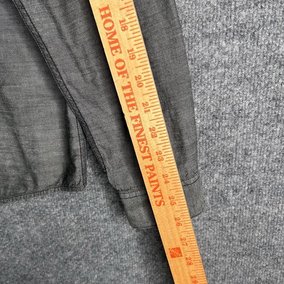 Patagonia Mens Button Up Shirt Outdoor Hiking Size Xl Gray Organic Cotton - Picture 8 of 8